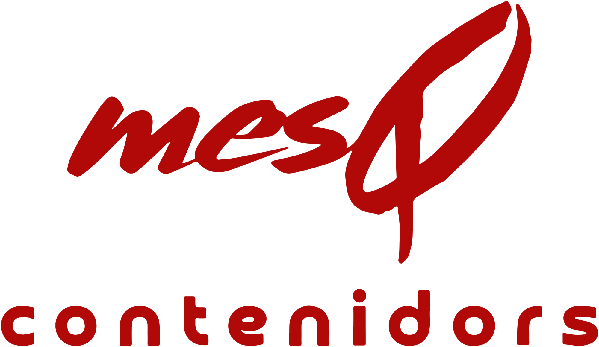 logo mesqcontenidors rojo